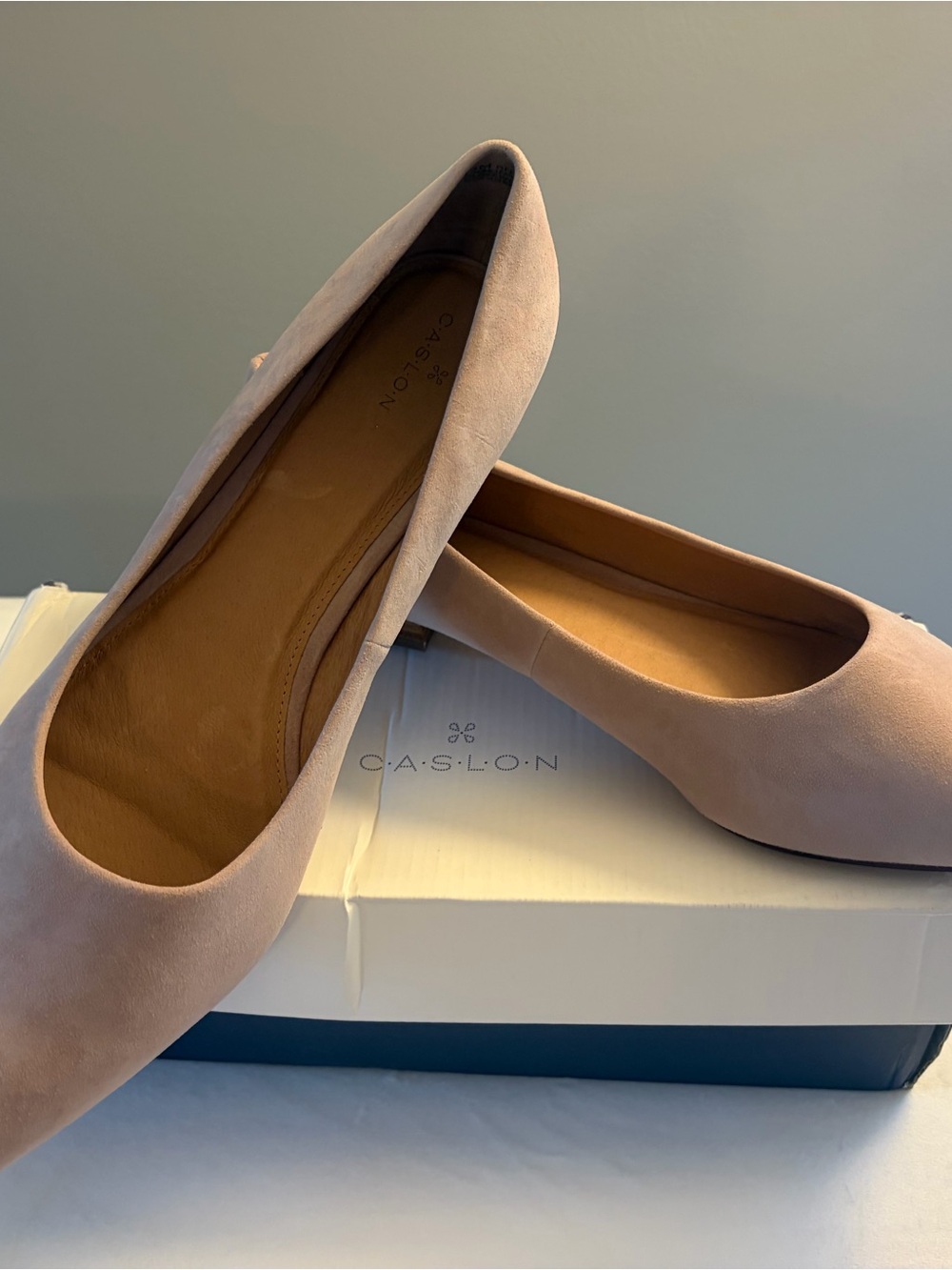 Caslon Blush Suede Rounded Toe Flats